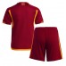 Tanie Strój piłkarski AS Roma Koszulka Podstawowej dla dziecięce 2023-24 Krótkie Rękawy (+ szorty)